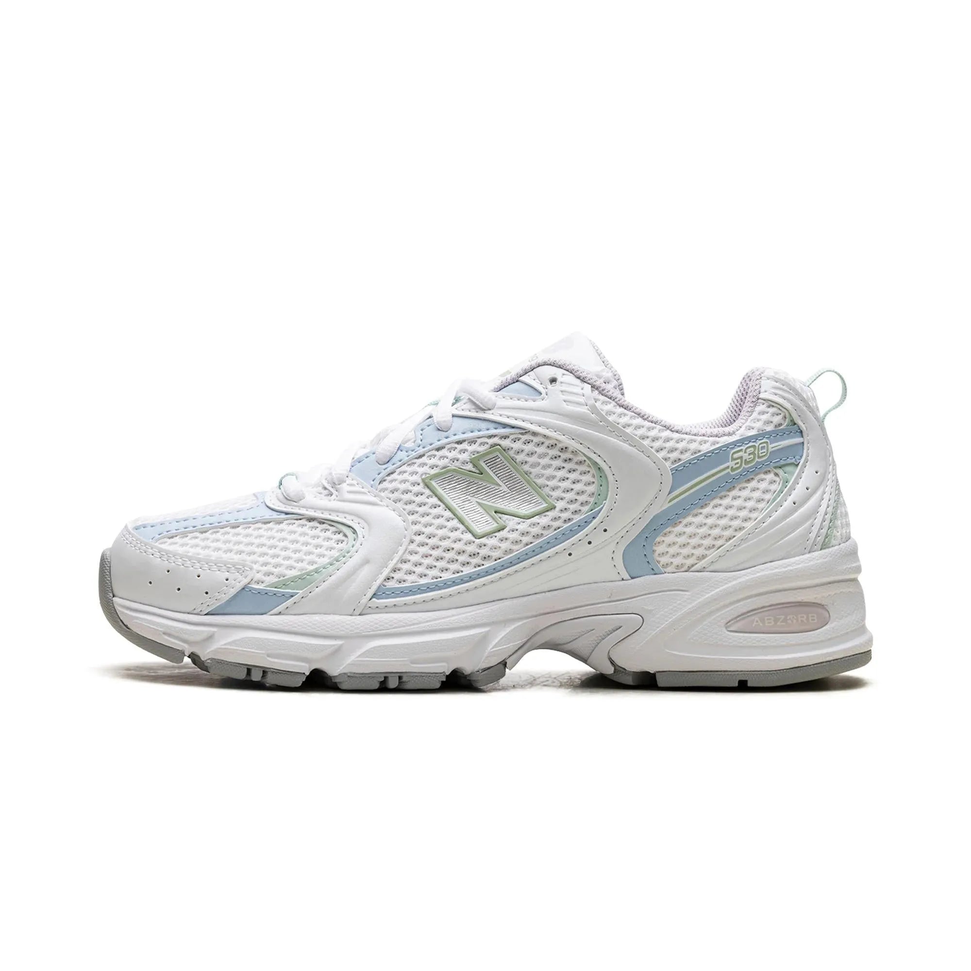 New Balance 530 White Light Chrome Blue Clay Ash
