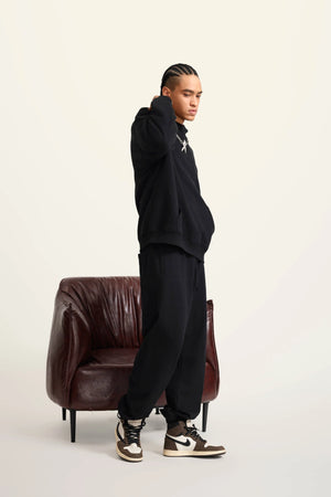 Ghost Hoodie Blank FW-24 Heavy Drop Shoulder - BLACK