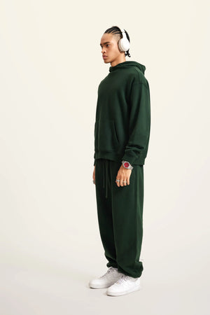 Ghost Hoodie Blank FW-24 Heavy Drop Shoulder - BLACKISH GREEN