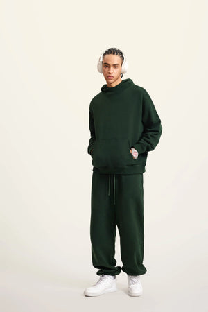 Ghost Hoodie Blank FW-24 Heavy Drop Shoulder - BLACKISH GREEN