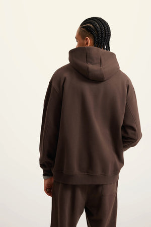 Ghost Hoodie Blank FW-24 Heavy Drop Shoulder - BROWN