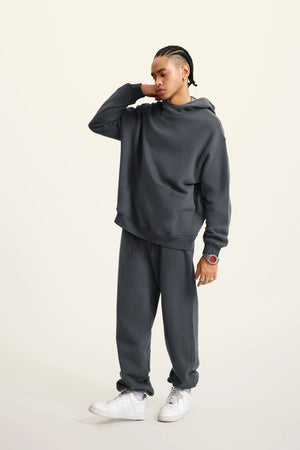 Ghost Hoodie Blank FW-24 Heavy Drop Shoulder - CHARCOAL