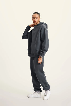 Ghost Hoodie Blank FW-24 Heavy Drop Shoulder - CHARCOAL