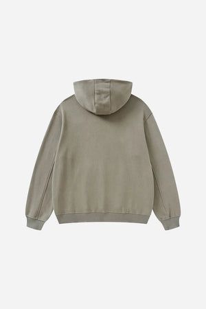 Ghost Hoodie Blank FW-24 Heavy Drop Shoulder - GRAYISH GREEN