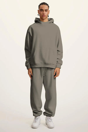 Ghost Hoodie Blank FW-24 Heavy Drop Shoulder - GRAYISH GREEN