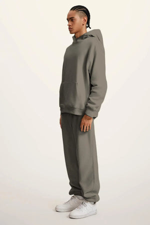 Ghost Hoodie Blank FW-24 Heavy Drop Shoulder - GRAYISH GREEN