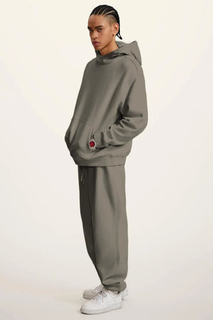 Ghost Hoodie Blank FW-24 Heavy Drop Shoulder - GRAYISH GREEN