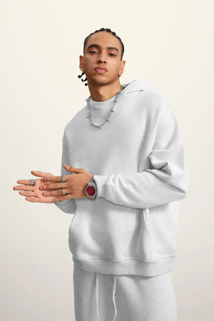 Ghost Hoodie Blank FW-24 Heavy Drop Shoulder - OAT GREY