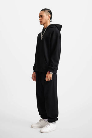 Hoodie FW/24 Drop Shoulder Blank - BLACK