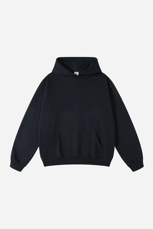Hoodie FW/24 Drop Shoulder Blank - BLACK