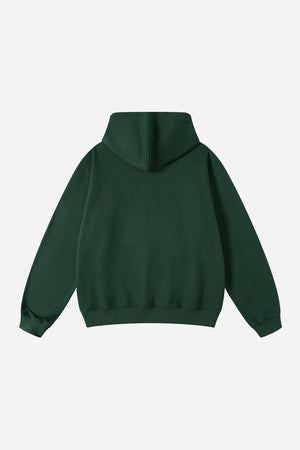 Hoodie FW/24 Drop Shoulder Blank - BLACKISH GREEN
