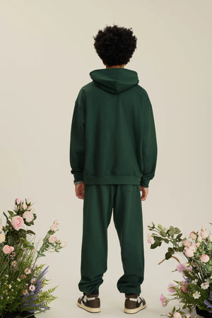 Hoodie FW/24 Drop Shoulder Blank - BLACKISH GREEN