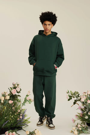 Hoodie FW/24 Drop Shoulder Blank - BLACKISH GREEN