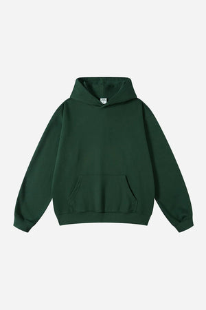 Hoodie FW/24 Drop Shoulder Blank - BLACKISH GREEN