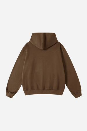 Hoodie FW/24 Drop Shoulder Blank - BROWN