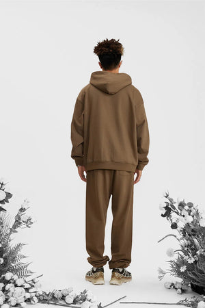 Hoodie FW/24 Drop Shoulder Blank - BROWN