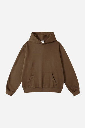 Hoodie FW/24 Drop Shoulder Blank - BROWN