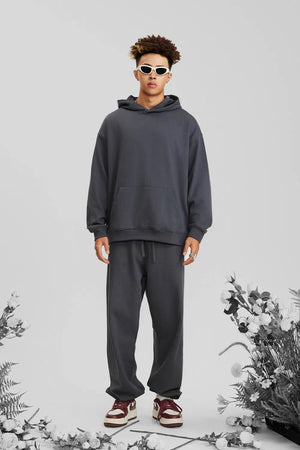 Hoodie FW/24 Drop Shoulder Blank - CHARCOAL