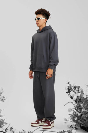 Hoodie FW/24 Drop Shoulder Blank - CHARCOAL