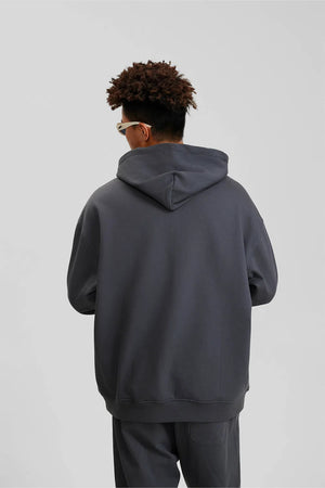 Hoodie FW/24 Drop Shoulder Blank - CHARCOAL