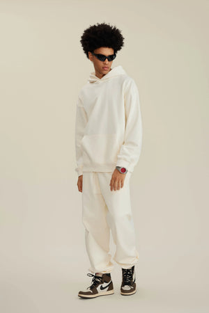 Hoodie FW/24 Drop Shoulder Blank - MILK TEA WHITE