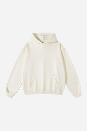 Hoodie FW/24 Drop Shoulder Blank - MILK TEA WHITE