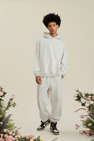 Hoodie FW/24 Drop Shoulder Blank - OAT GRAY