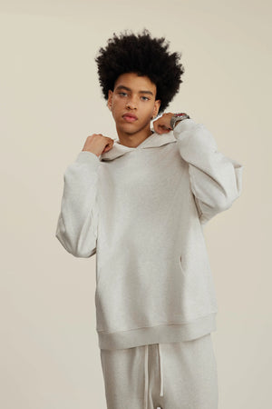 Hoodie FW/24 Drop Shoulder Blank - OAT GRAY