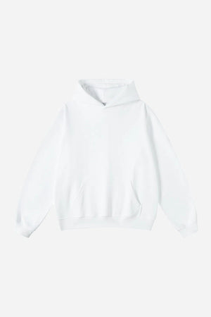 Hoodie FW/24 Drop Shoulder Blank - WHITE