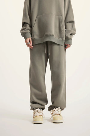 Jogger Pants - GRAYISH GREEN