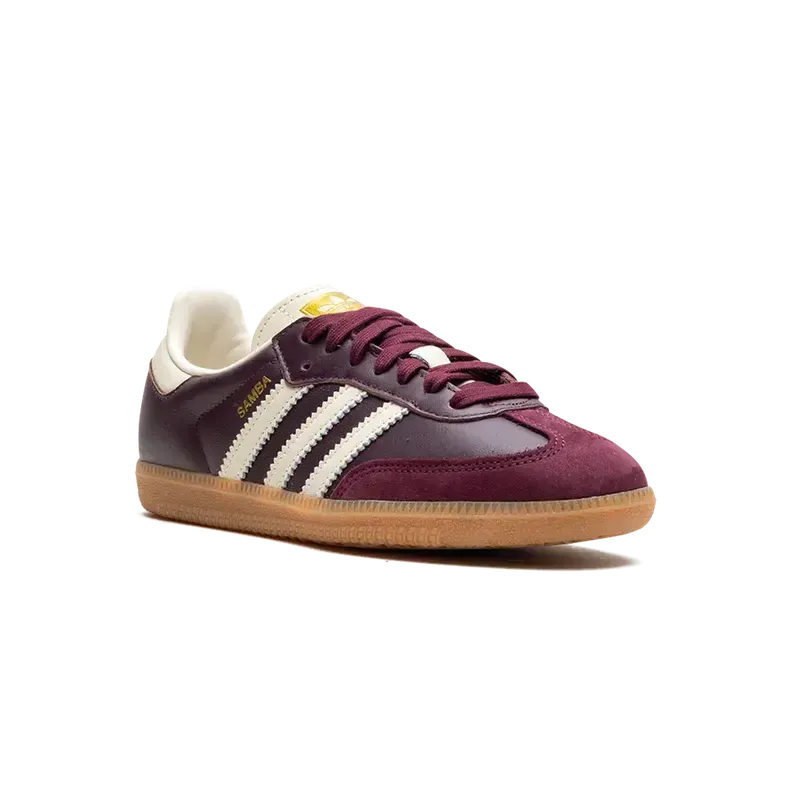 ADIDAS SAMBA OG WMNS Maroon Cream White-shoes-Adidas-36-LOTABY