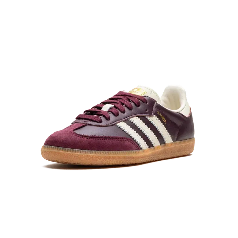 ADIDAS SAMBA OG WMNS Maroon Cream White-shoes-Adidas-36-LOTABY