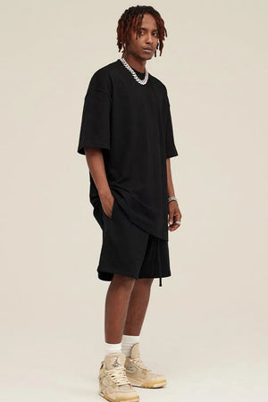 Short Heavy Cotton - BLACK
