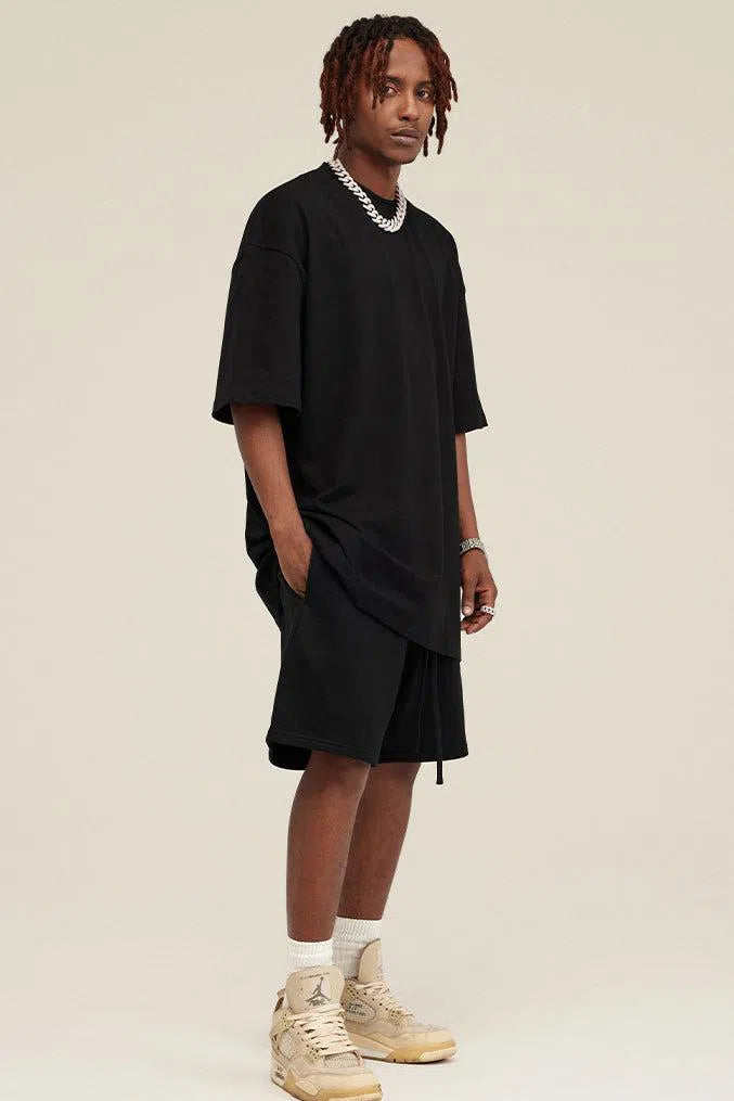Short Heavy Cotton - BLACK