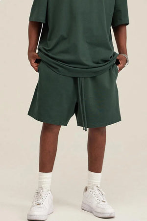 Short Heavy Cotton - DARKISH GREEN