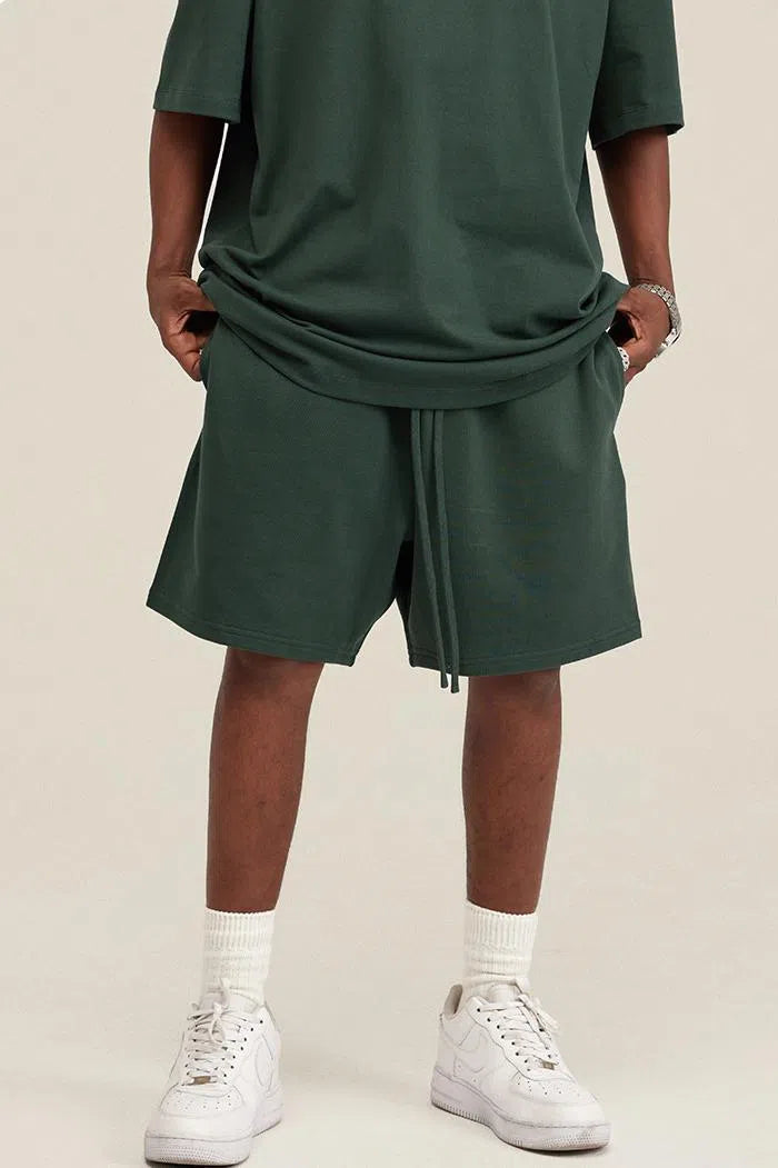 Short Heavy Cotton - DARKISH GREEN