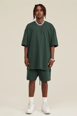 Short Heavy Cotton - DARKISH GREEN