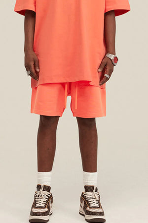 Short Heavy Cotton - RED ORANGE