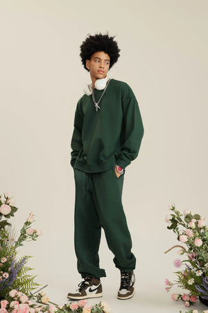 Sweatshirt FW-24 440G - BLACKISH GREEN