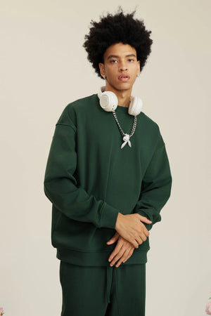Sweatshirt FW-24 440G - BLACKISH GREEN
