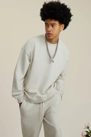 Sweatshirt FW-24 440G - OAT GRAY