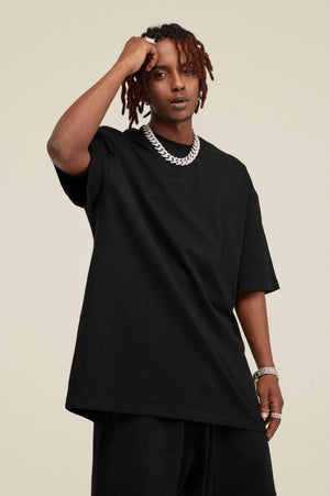 T-Shirt Blank Heavy 100% Cotton - BLACK