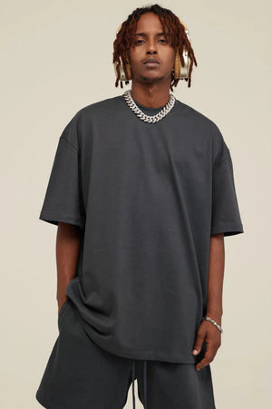 T-Shirt Blank Heavy 100% Cotton - DARK GRAY