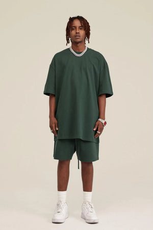 T-Shirt Blank Heavy 100% Cotton - DARKISH GREEN