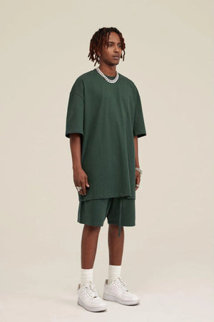 T-Shirt Blank Heavy 100% Cotton - DARKISH GREEN