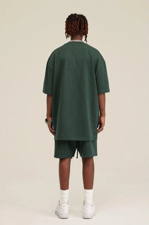 T-Shirt Blank Heavy 100% Cotton - DARKISH GREEN