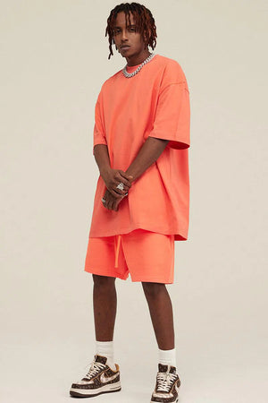 T-Shirt Blank Heavy 100% Cotton - ORANGE RED