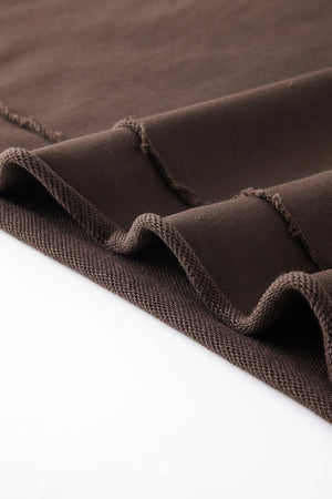 Three Lines Hoodie - BROWN