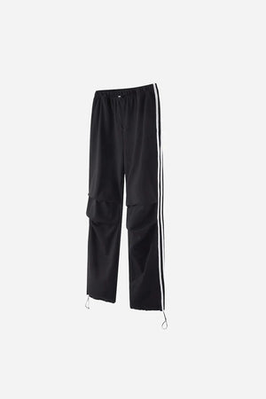 Three Lines Pants - BLACK