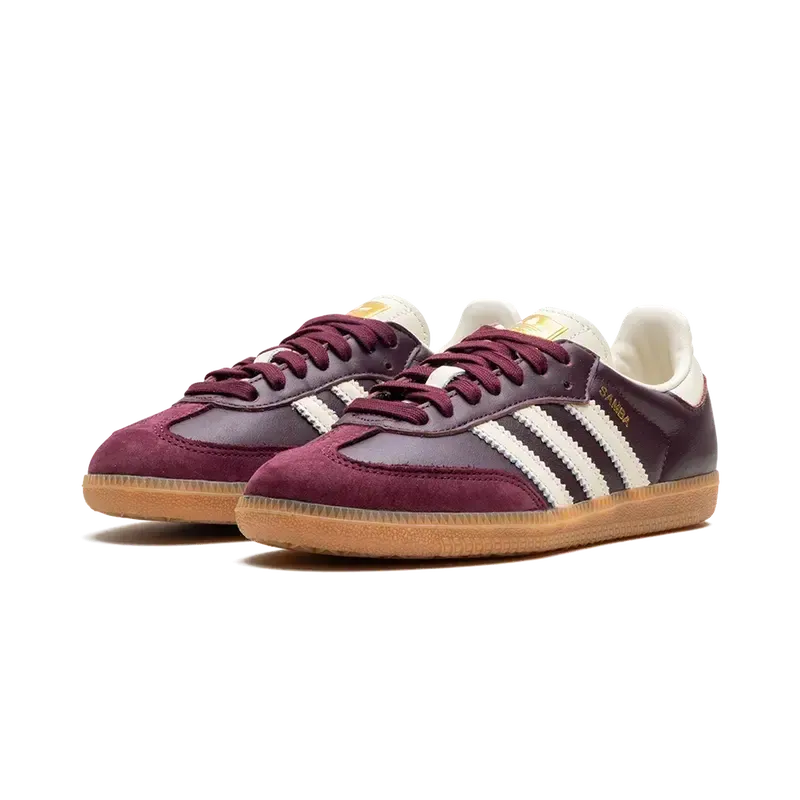 ADIDAS SAMBA OG WMNS Maroon Cream White-shoes-Adidas-36-LOTABY